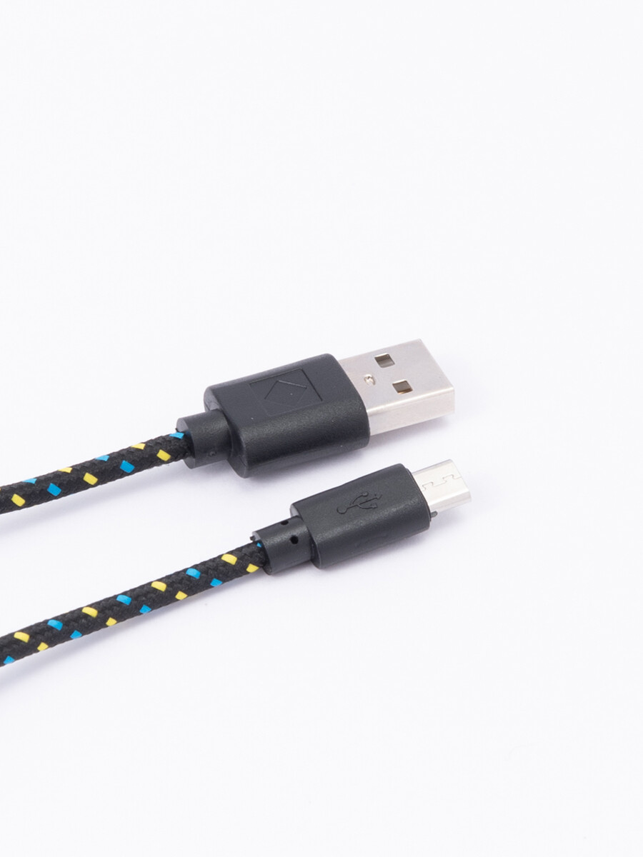 Cable tipo cordón para Android- Negro 