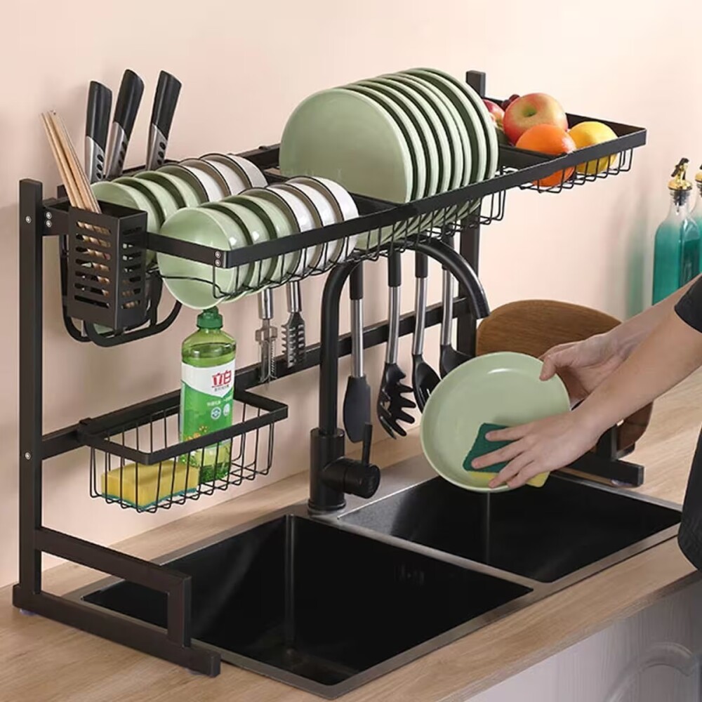 Escurridor para pileta negro mate 86cm Escurridor Para Pileta Negro Mate 86cm