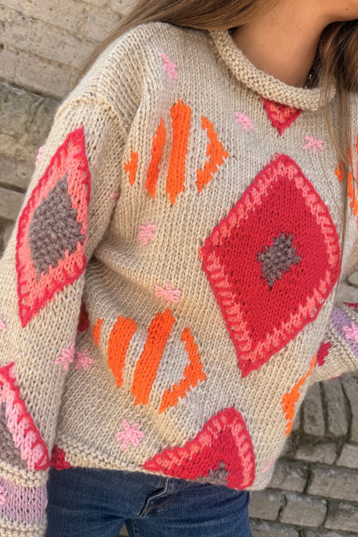 Sweater Gitano Lana Base Beige