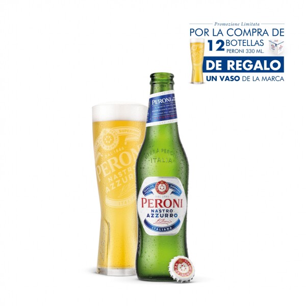 12 Peroni 330ml + 1 vaso de regalo 12 Peroni 330ml + 1 vaso de regalo