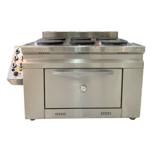 Cocina Industrial Eléctrica de 6 Placas con Horno America Inca. Cocina Industrial Eléctrica de 6 Placas con Horno America Inca.