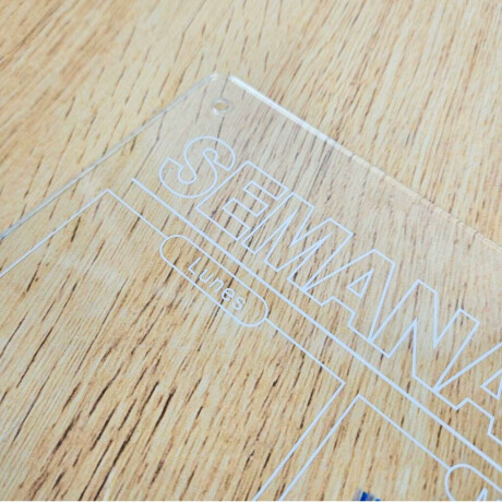 Pizarra planificador magnética acrílica semanal Sc