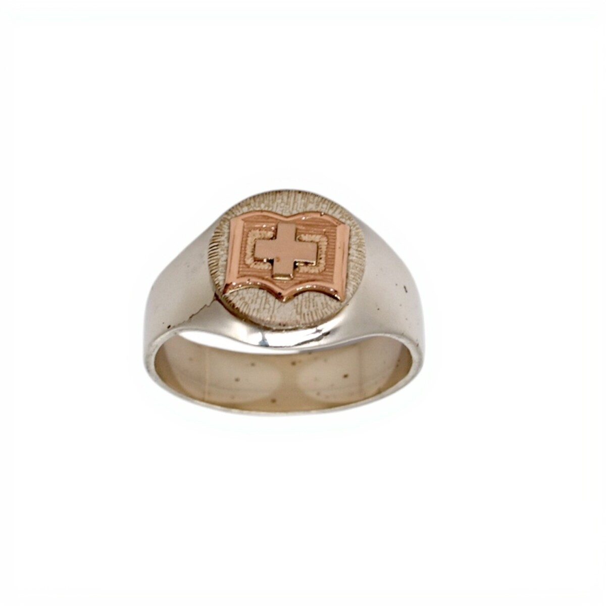Anillo Profesión Registros Médicos -Plata y Oro-Sin Piedra-AP5027 - sinpiedra 