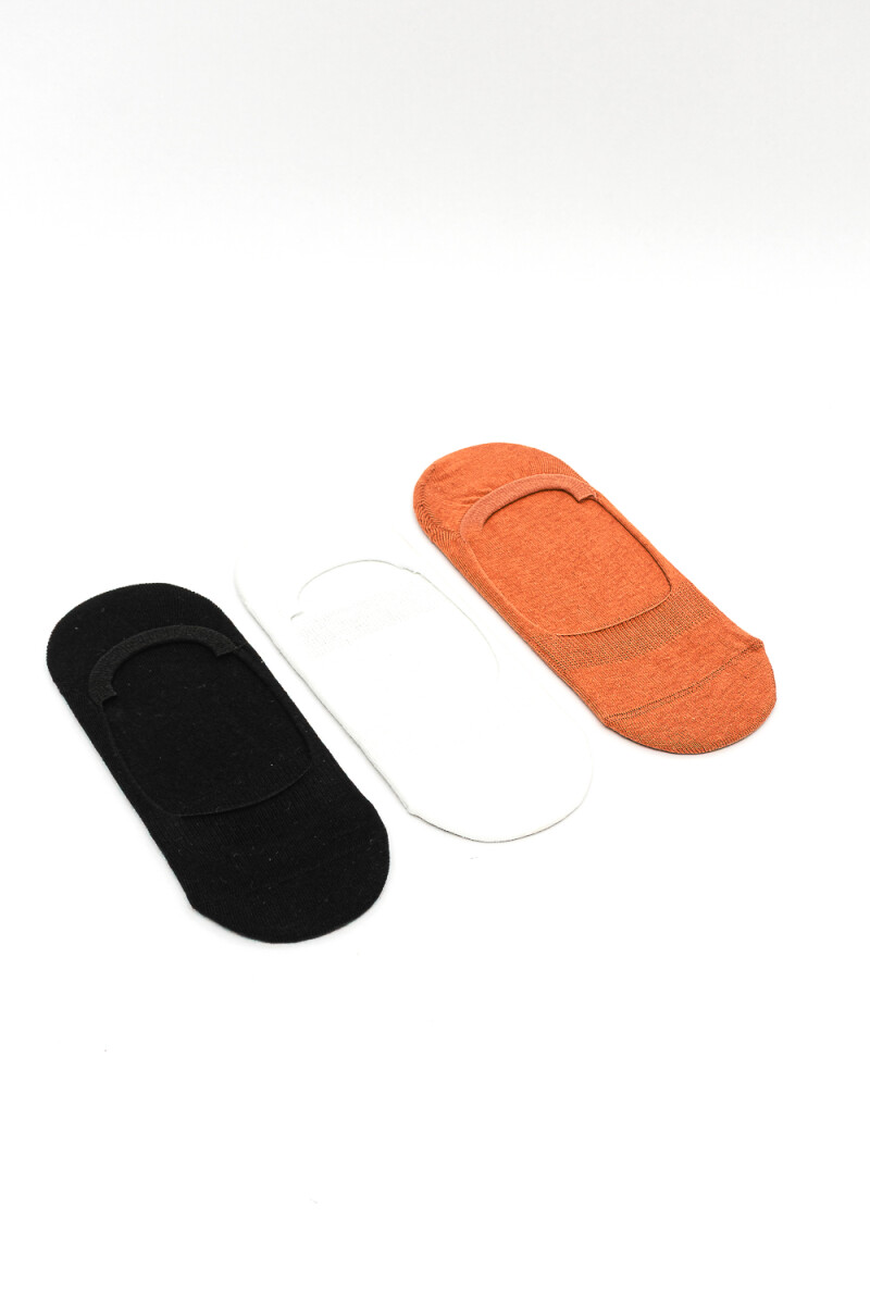Medias Invisible Aztro, Pack X 3 - Color Unico 
