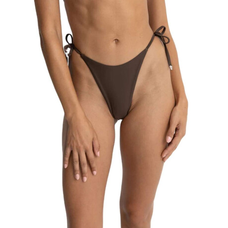 Bikini Rhythm Classic Tie Side Hi Cut Marron