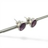 Caravanas Oval-Plata 925-Con Amatista-CA4044 conpiedra