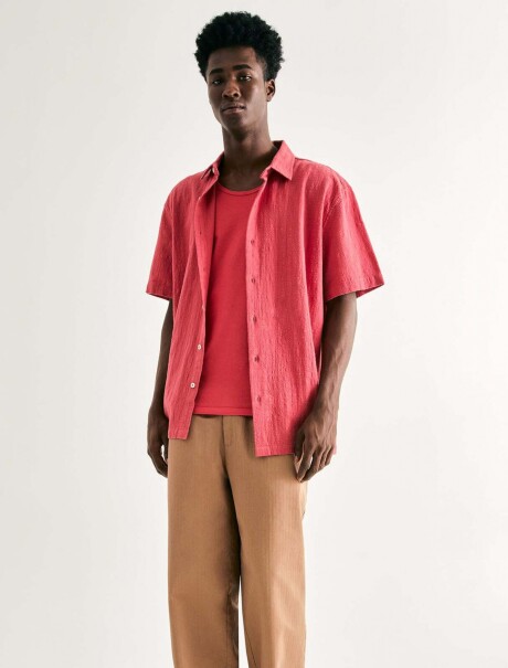 MUSCULOSA BÁSICA MASCULINA  ROJO