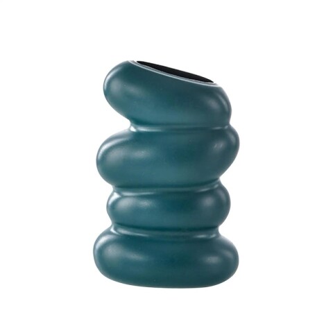 Jarrón de flores en espiral de plástico 15*10cm Jarrón De Flores En Espiral De Plástico 15*10cm