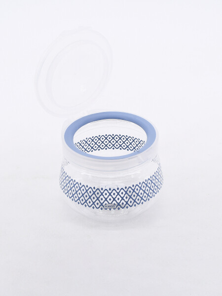 FRASCO CON TAPA FLIP AZUL