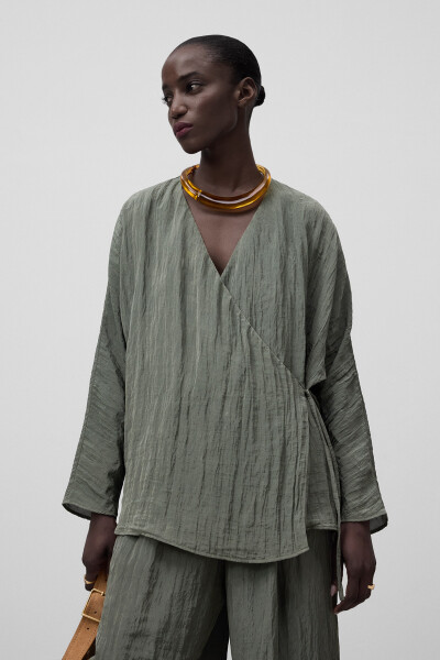 BLUSA CRUZADA Verde