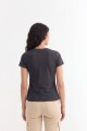 Remera cuello redondo ICONIC 150 NEGRO
