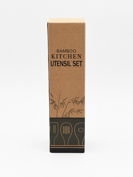 SET MENAJE BAMBOO MADERA