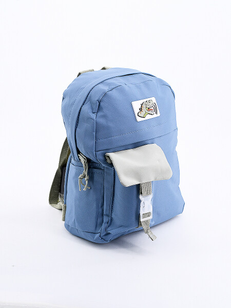 MOCHILA INICIAL CON DINO AZUL