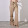 Pantalon Lino Wide KHAKI