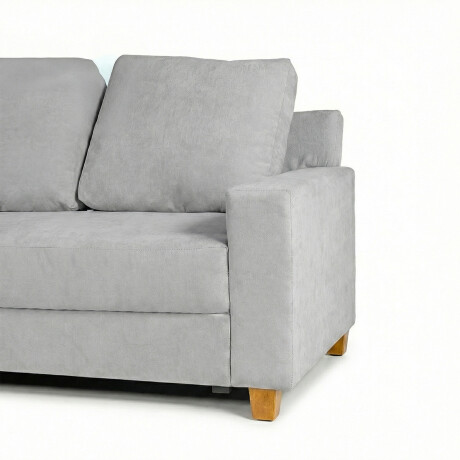 Rinconera Lucci - Tela Microfibra - Chaise izquierdo Berlin 05 (Ceniza)