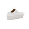 Moleca Calzado Casual Lona Acordonado Blanco