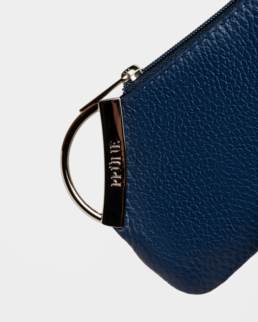 Tarjetero Katy en cuero graneado Marine Blue