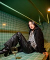 Chaqueta Gamuza negro