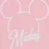 T-shirt de mujer silueta Mickey ROSA CLARO