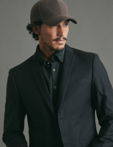 110262 SACO HARRINGTON LABEL Negro