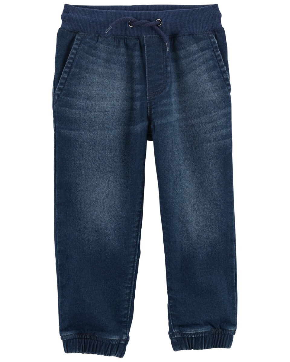 Pantalón jean relajado, estilo deportivo. Talles 2-5T 