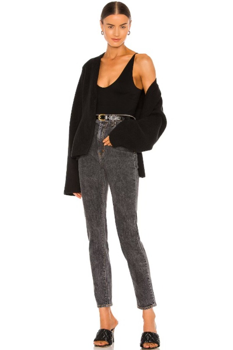 SEAMLESS V-NECK CAMI Negro