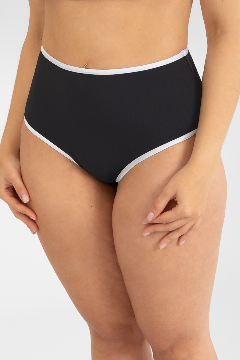 Bombacha alta piping - Negro 