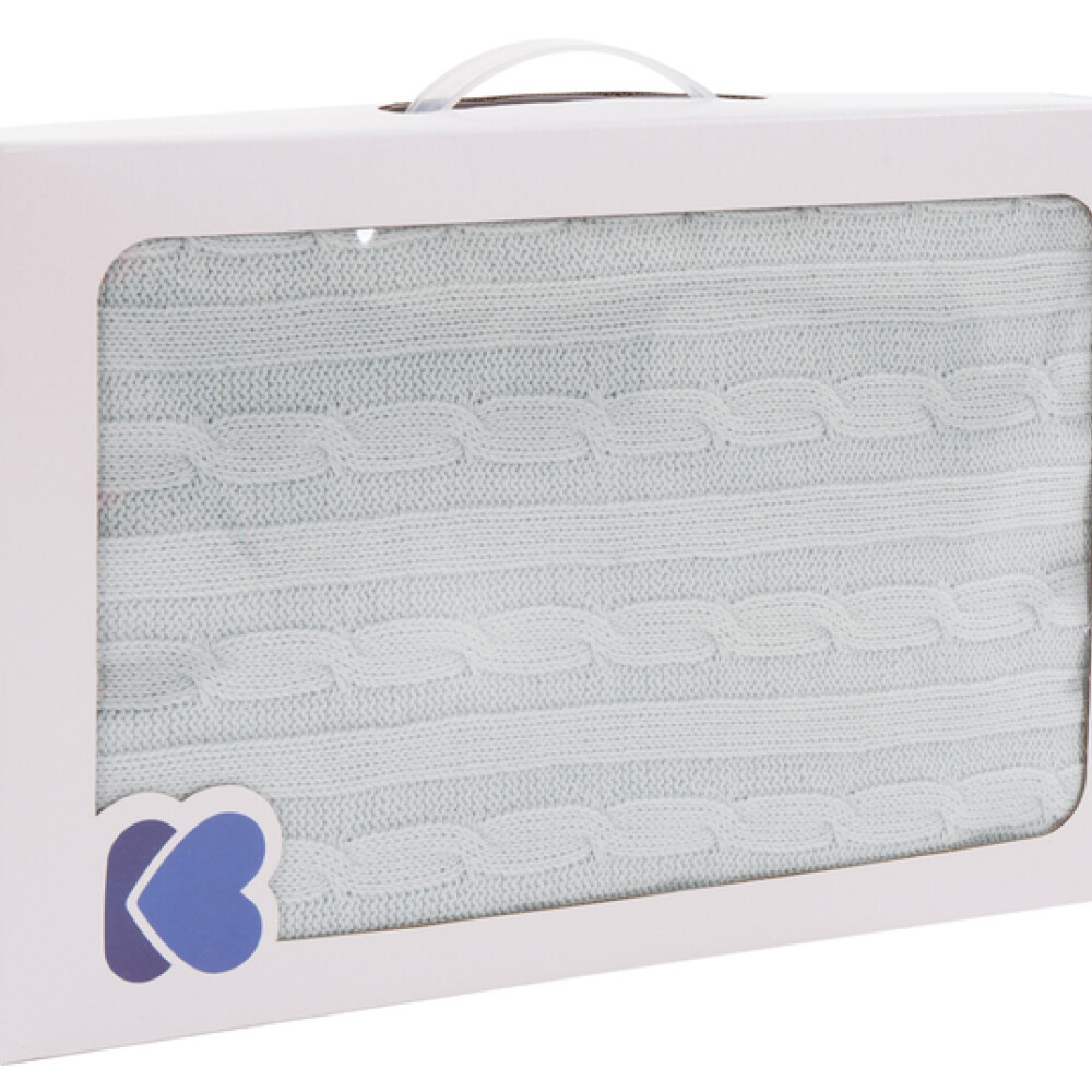 Manta rebozo hilo KIKKABOO verde agua