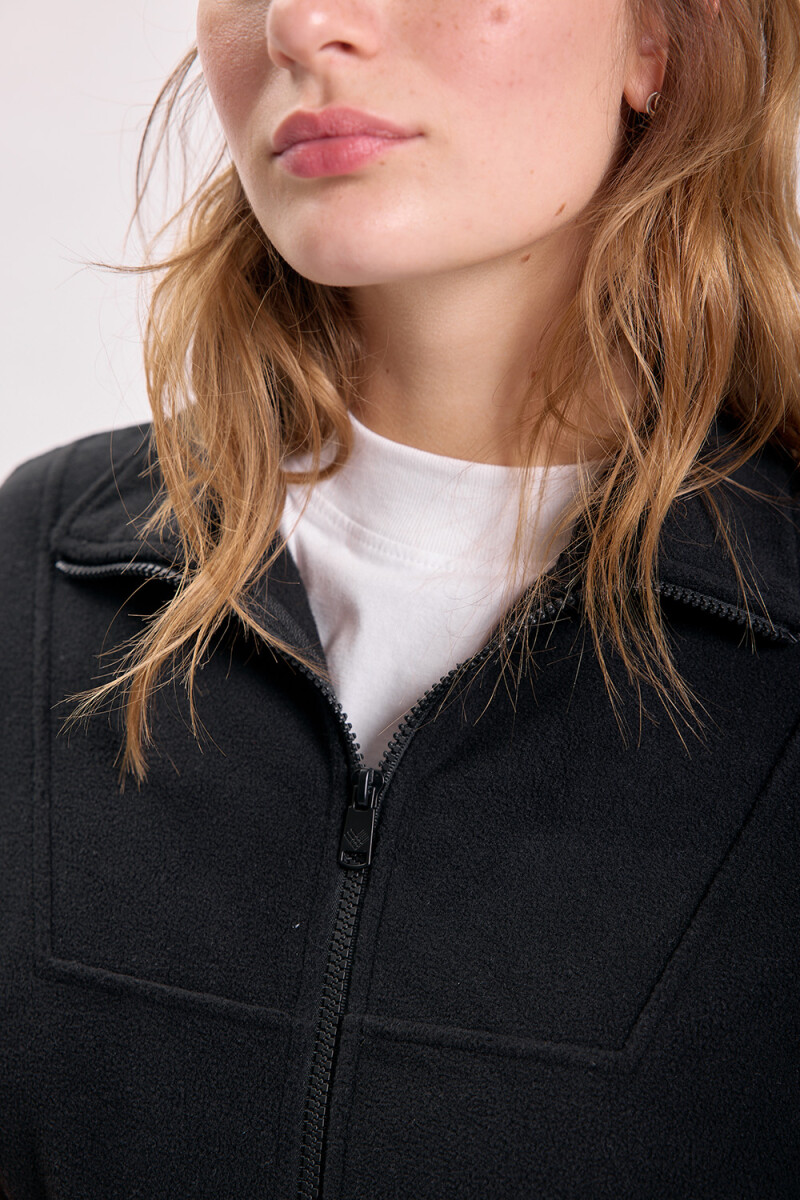 Campera polar Negro