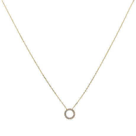 Conjunto de cadena y colgante Oro 9 ktes y circonias Conjunto de cadena y colgante Oro 9 ktes y circonias