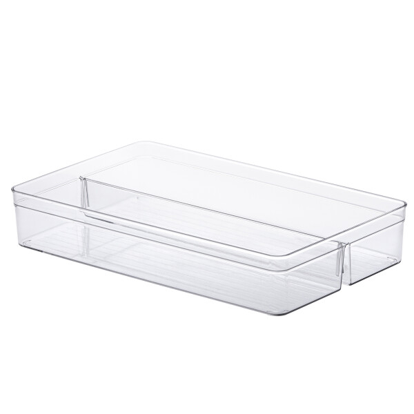 CAJA ORGANIZADORA CON DIVISIONES PARAMOUNT 40 X 25 X 7,5 CM TRANSPARENTE