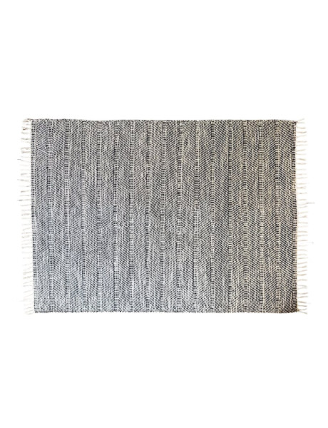 ALFOMBRA 150X210CM JASPEADO FLECOS NATURAL Y NAVY ALFOMBRA 150X210CM JASPEADO FLECOS NATURAL Y NAVY