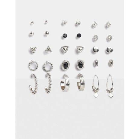 Set De Aros Plateado
