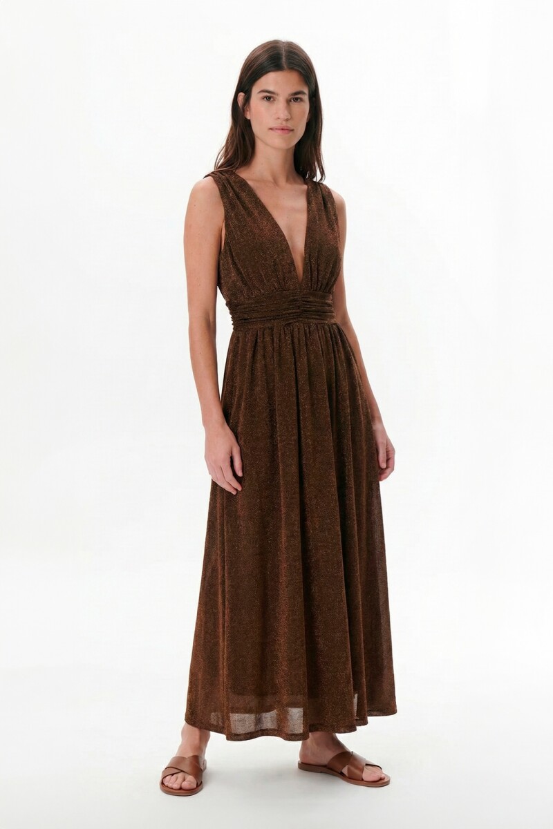 VESTIDO SHINY CHOCOLATE