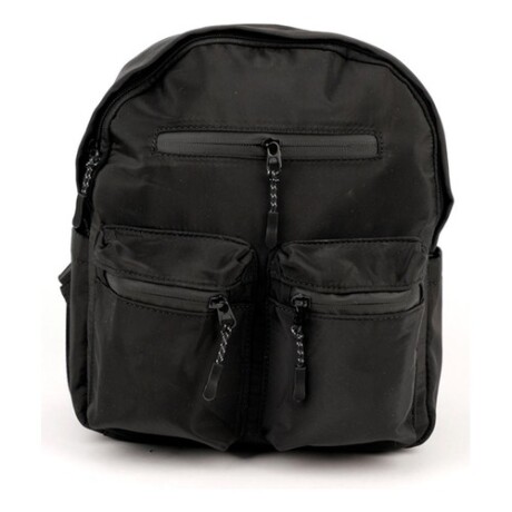 Mochila urbana Canva modelo Rumania en nylon Negro