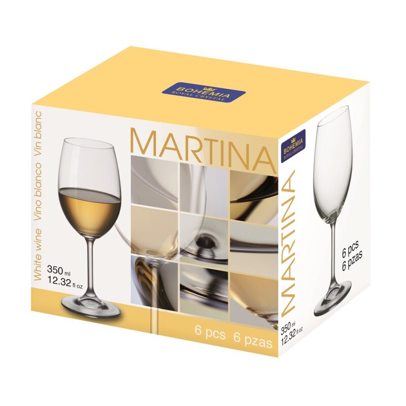 SET 6 COPA VINO 350ML MARTINA LARA BOHEMIA SET 6 COPA VINO 350ML MARTINA LARA BOHEMIA