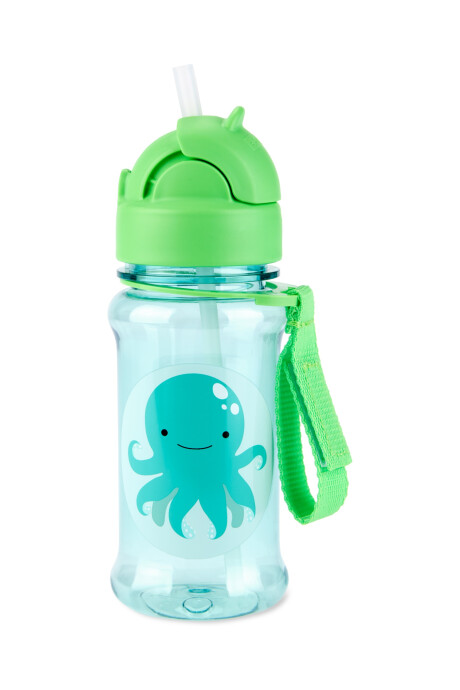 Botella de plástico Tritan, con sorbito, diseño pulpo Botella de plástico Tritan, con sorbito, diseño pulpo