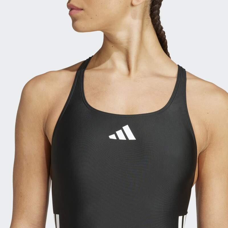 Traje de Natación Adidas 3 Tiras Negro