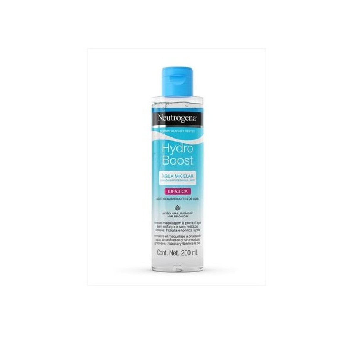 Agua Micelar Neutrogena Bifásica Hydro Boost 200 Ml. 