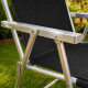 Silla Alta Conforto Aluminio NEGRO