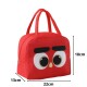Bolsa Térmica Lonchera Infantil Bolso Caliente Frio Comida Pajaro Rojo