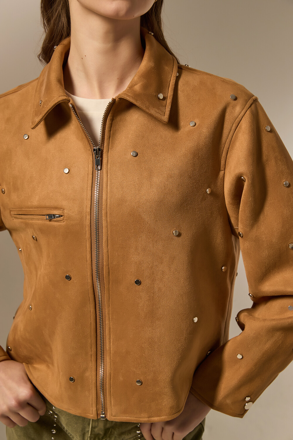 Campera Camelias Beige Oscuro