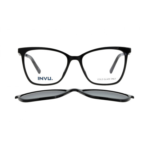 INVU Clip-On M4205A col Black Invu Clip-on M4205a Col Black