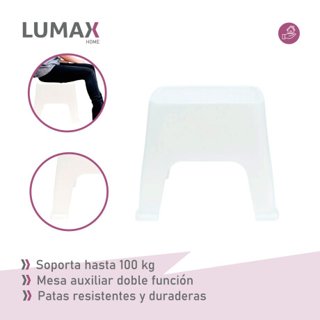 Set de 2 Sillas Skarpo + Mesa de exterior Blanco