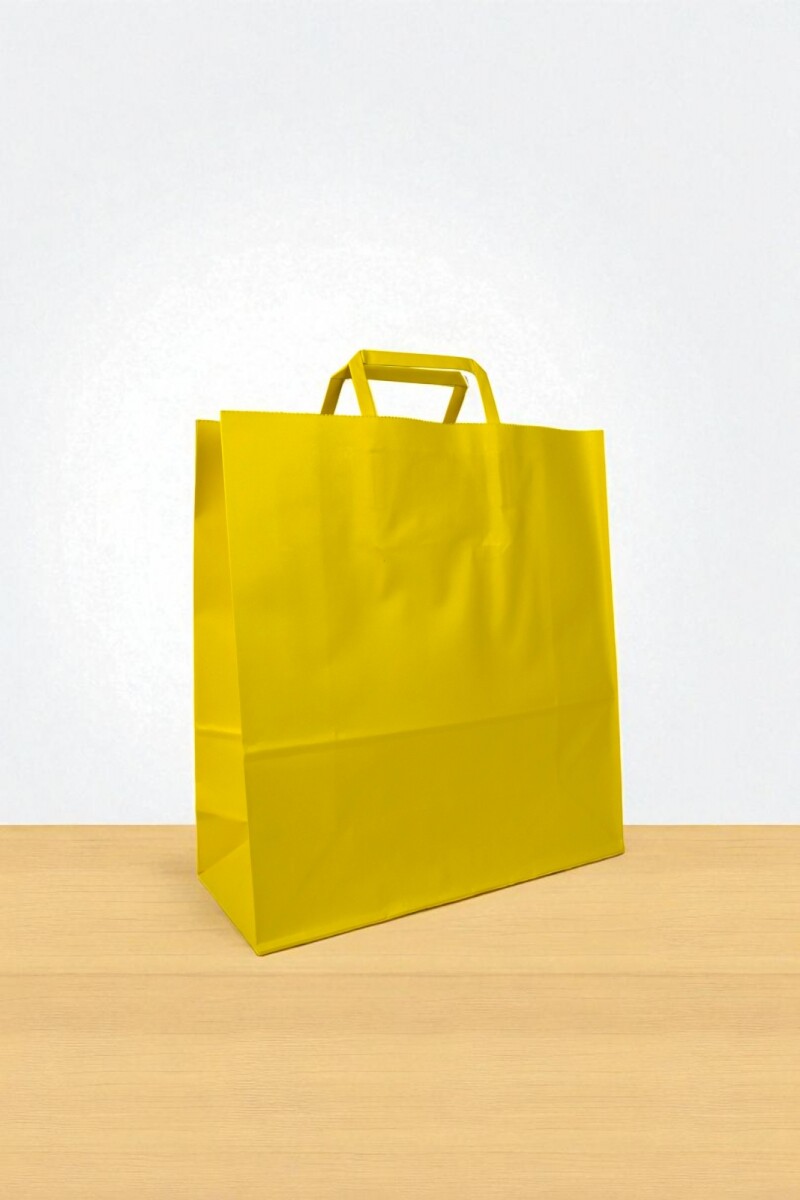 Bolsa lisa acuario 30x12x32 cm - AMARILLO 