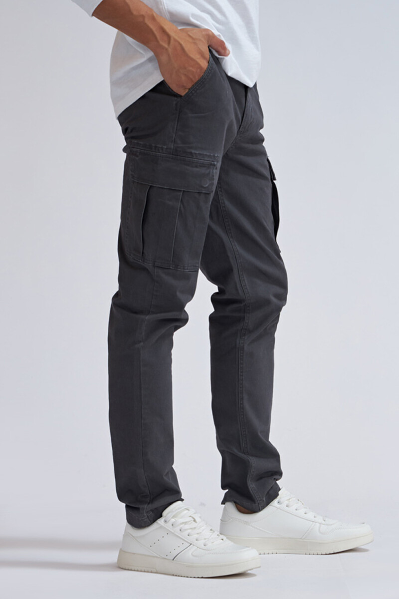 Pantalón cargo clásico Gris Oscuro