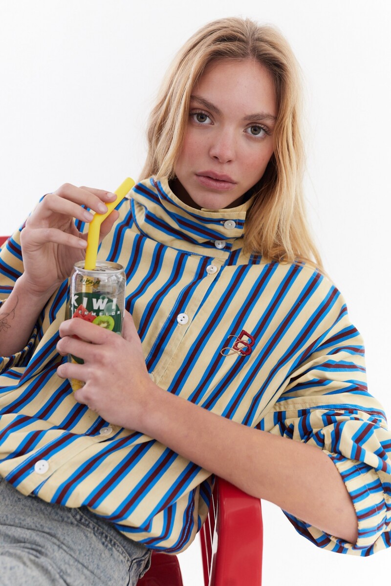 Chaqueta Magna Amarillo Rayado