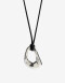 Collares Largos Cordón Collar Largo Metal - Plateado