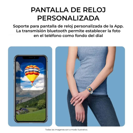 Smartwatch BT Pantalla HD iOS Android Fitness Multifunción Azul