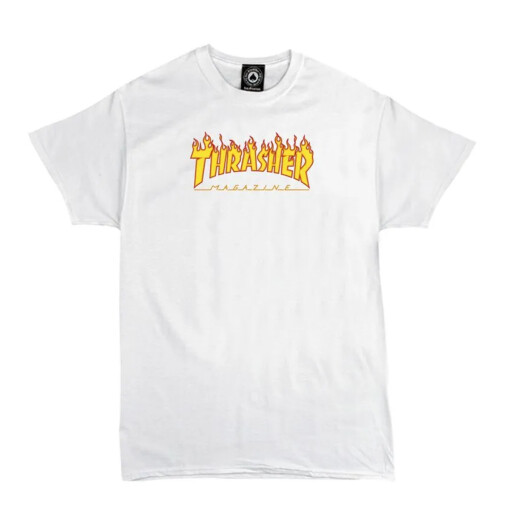 Remera Thrasher Kids Flame - Blanco Remera Thrasher Kids Flame - Blanco